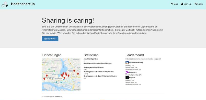 01_043_Medizinische Versorgung_Projekt Healthshare.io – screenshot 1