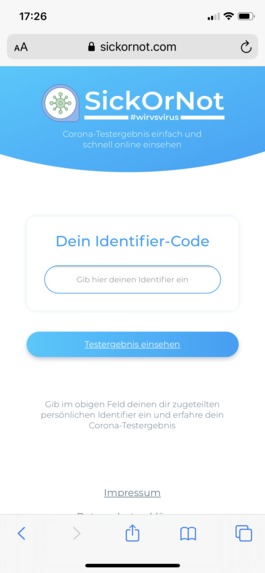 11_Infektionsfall-Übermittlung_Sick Or Not – screenshot 1