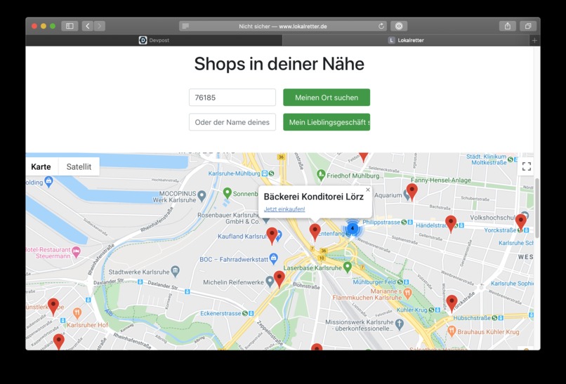 16_Lokale Unternehmen_Lokalretter – screenshot 2