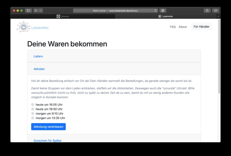 16_Lokale Unternehmen_Lokalretter – screenshot 3