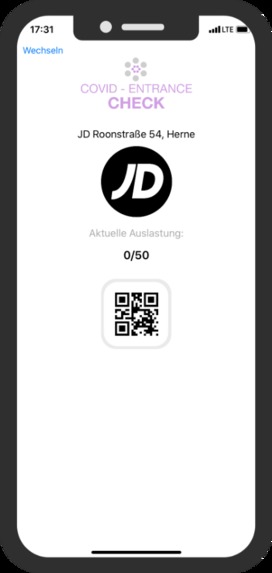 52_Lebensmittel-Matching_Covid Entrance Checker – screenshot 4