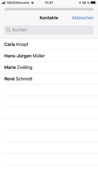 08__CoronaTracking__Kontakt-Buch – screenshot 8