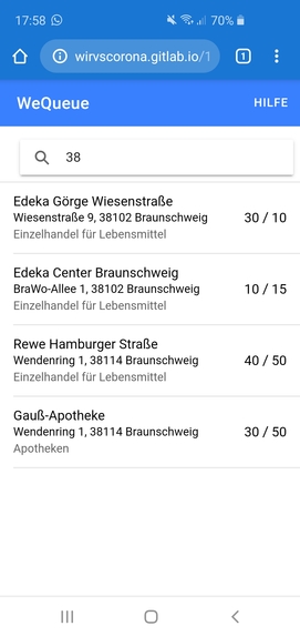17_771_SupermarktStatus_DigitaleWarteschlange – screenshot 1