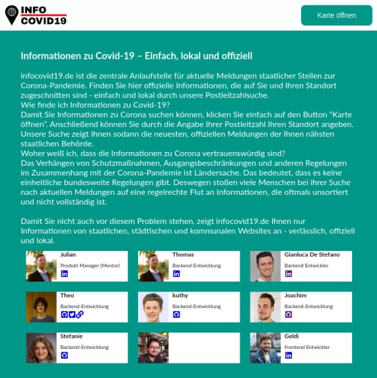 32_vorhandene-plattformen-verbessern_INFOCOVID19 – screenshot 2