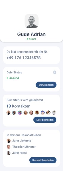 08_CoronaTracking_SocialContactTrackingApp – screenshot 6