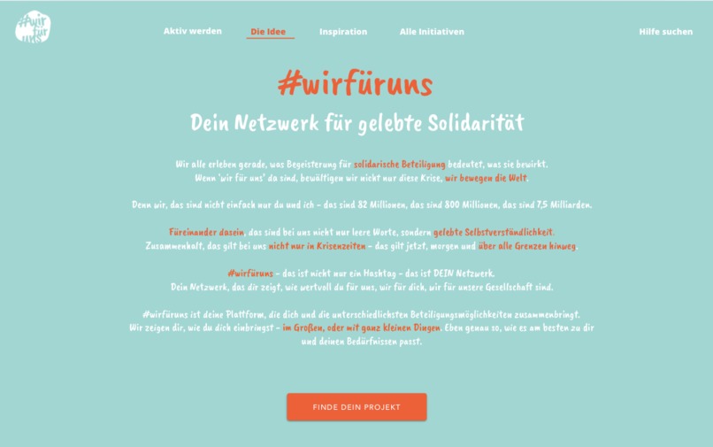 "Wir für Uns": Solidarische Beteiligungsplattform – screenshot 5