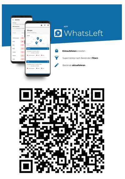 17_Supermarkt Status_QR-Live-Information_WhatsLeft – screenshot 1
