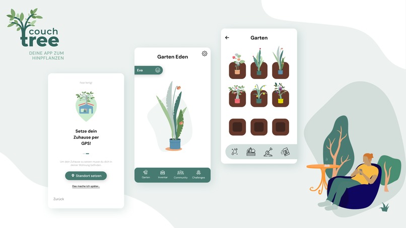 46_Gamification_CouchTree, deine App zum hinpflanzen – screenshot 3