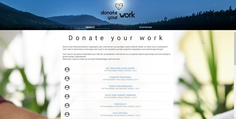 03_ArbeiterInnenverteilung_DonateYourWork – screenshot 1