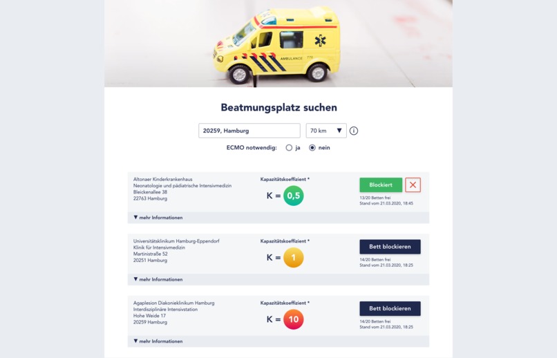 005_Hilfsmittelverteilung_Koordinierung_der_Beatmungsplätze  – screenshot 1