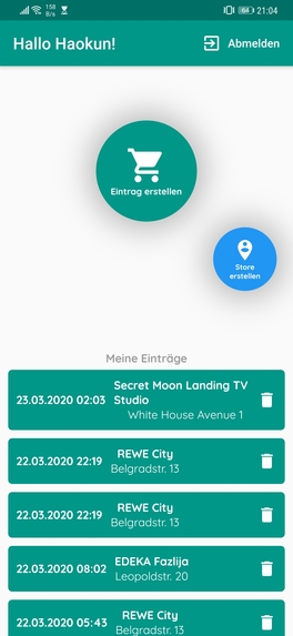 08_CoronaTracking_Track-Your-Visits – screenshot 5