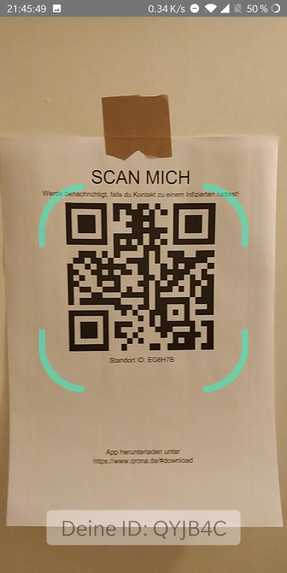 Corona QR-Tracker – screenshot 7