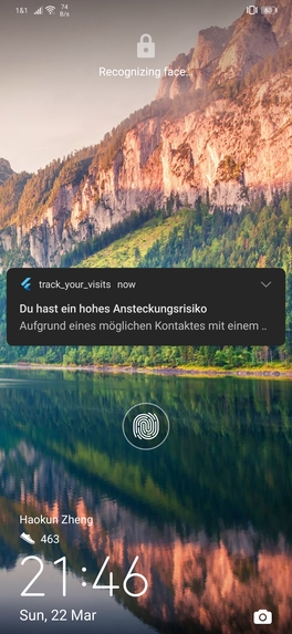 08_CoronaTracking_Track-Your-Visits – screenshot 3