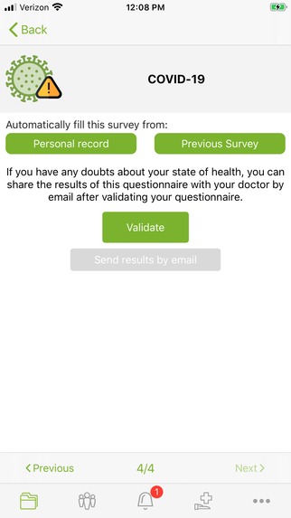 Risk stratification patient dashboard updated by patients  – screenshot 4