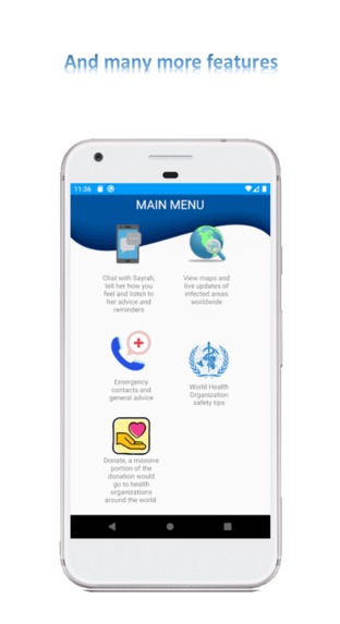 Sayrah: Your Coronavirus Virtual Health Assistant – screenshot 3