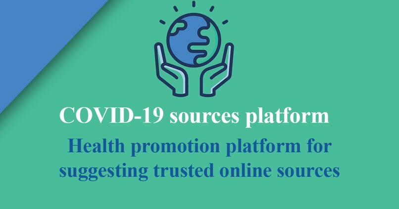 COVID-19 Health promotion platform – screenshot 1