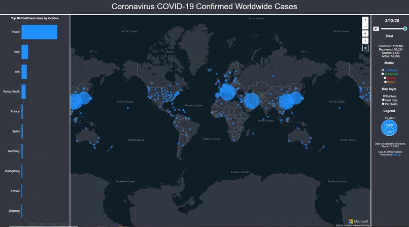 Azure Maps Covid19 Analysis & Reporting Accelerator – screenshot 1