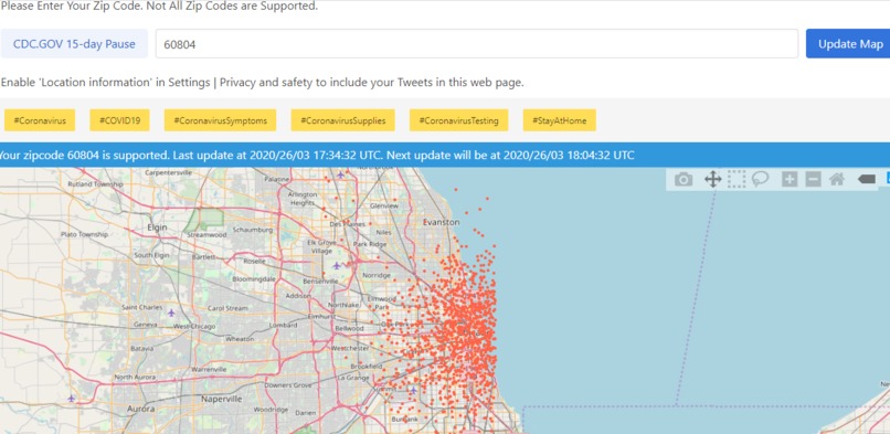 Twitter GeoLocater – screenshot 1