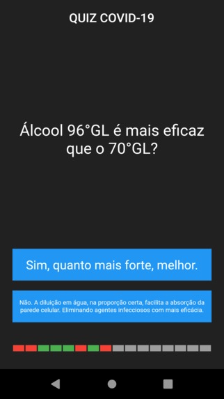 Quiz COVID19 – screenshot 1