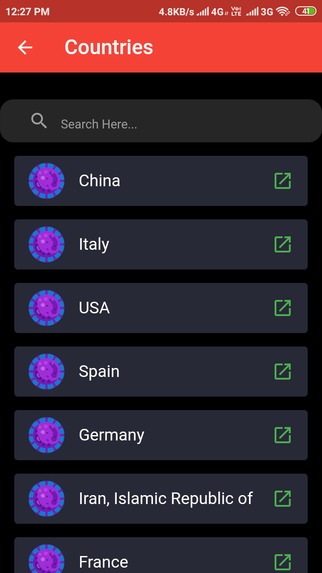 Covid Tracker – screenshot 2