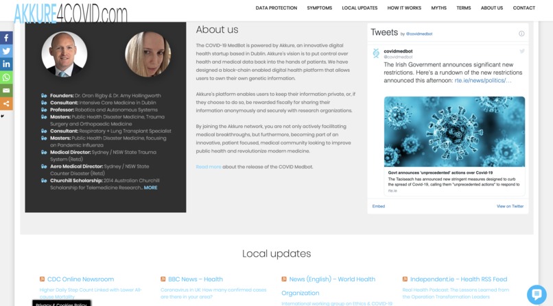 Akkure4Covid - Identifying global Herd immunity & risk zones – screenshot 1