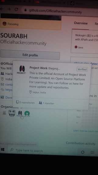 Project Work – screenshot 1
