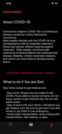 COVID-19 Data – screenshot 5