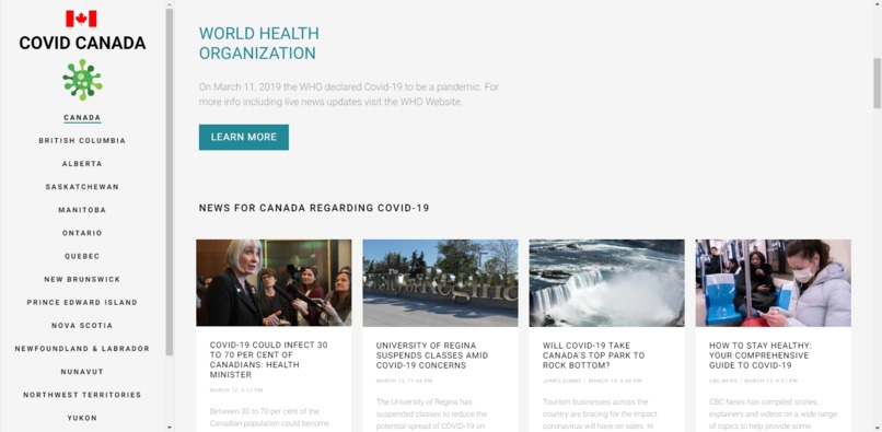 Covid Canada – screenshot 4
