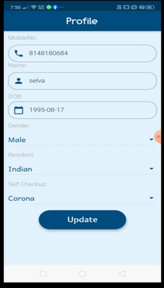 Self Quarantine App – screenshot 2