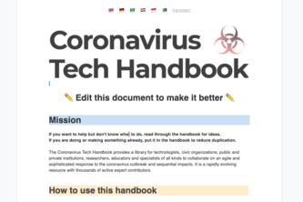 Coronavirus Tech Handbook 