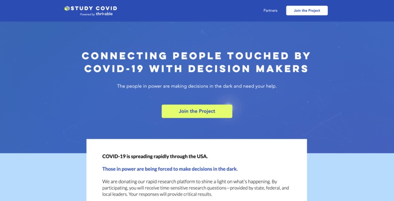 Study Covid Project – screenshot 1