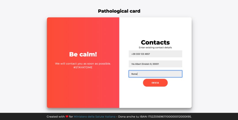SiCovid – screenshot 1