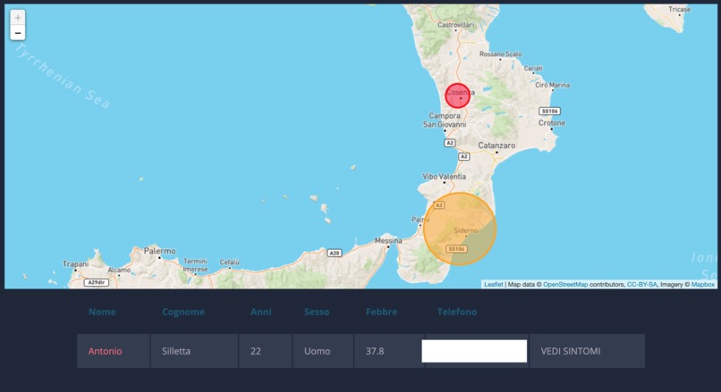SiCovid – screenshot 4