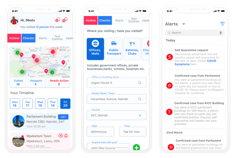 COVID-19 Early Warning and Track & Trace System – screenshot 1