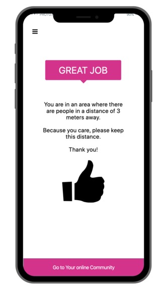Social Distance App  – screenshot 1