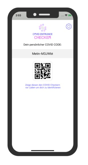 COVID ENTRANCE CHECKER – screenshot 1
