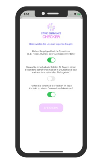 COVID ENTRANCE CHECKER – screenshot 2