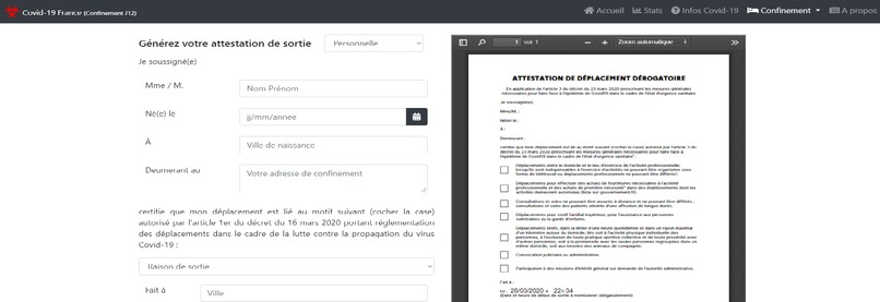 Covid19France – screenshot 2