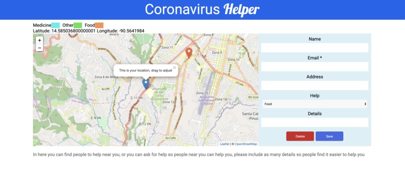 Coronavirus Helper – screenshot 1