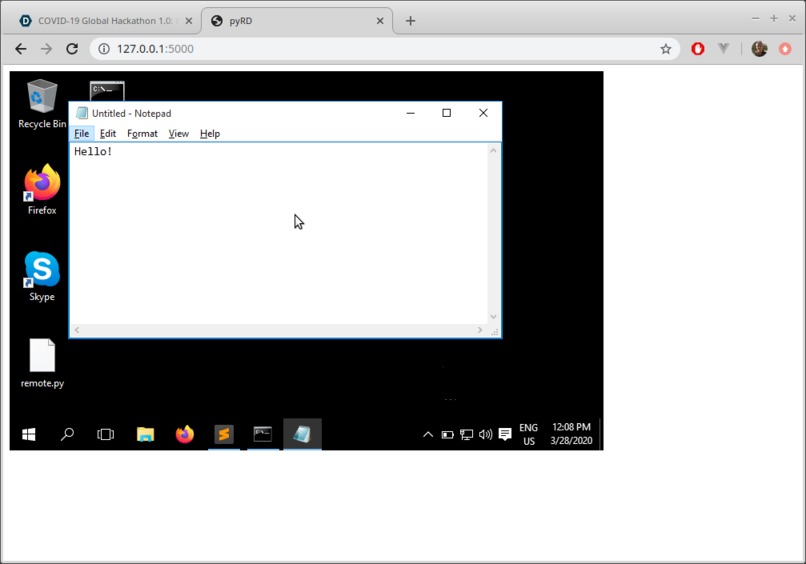Stay Safe and Remote – screenshot 1
