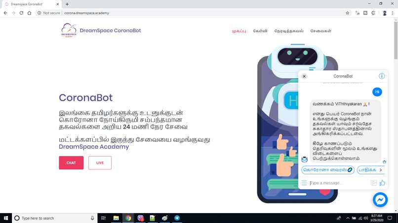 CoronaBot – screenshot 4
