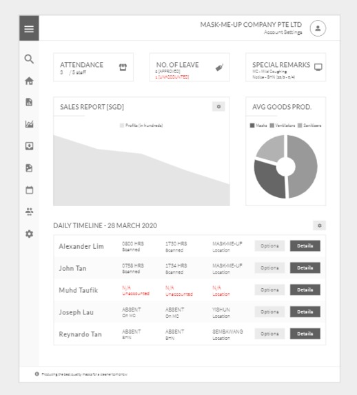COVID-PORTAL – screenshot 1