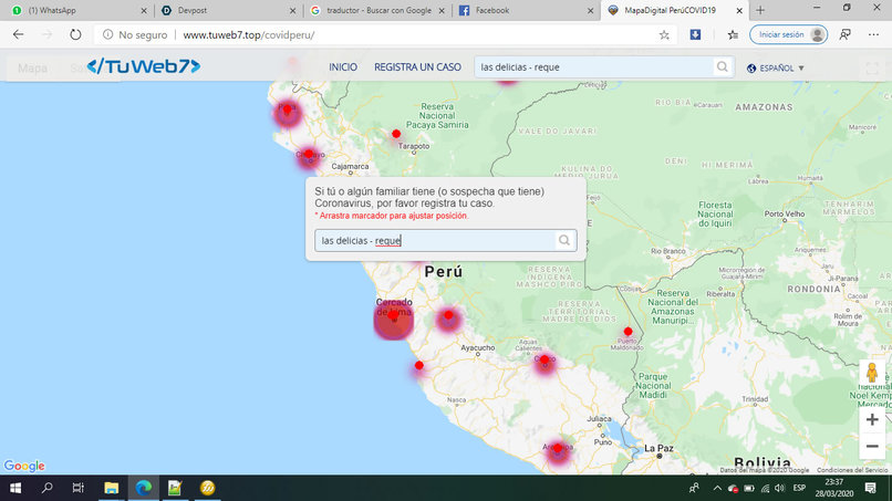 MapaCovid19 – screenshot 2