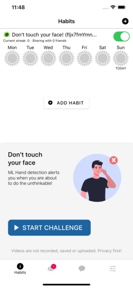 COVID-kit: Don't touch your face – screenshot 1