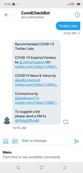 CovidCheckBot – screenshot 6