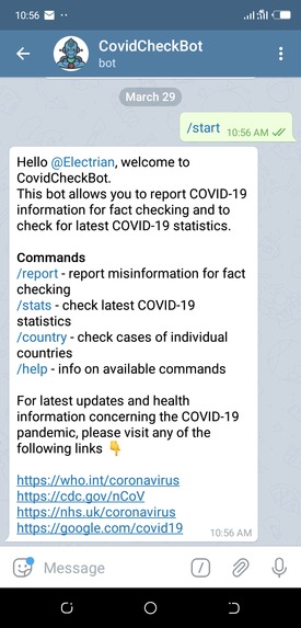 CovidCheckBot – screenshot 7
