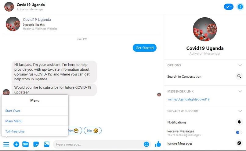 Fight Covid19 Uganda – screenshot 1