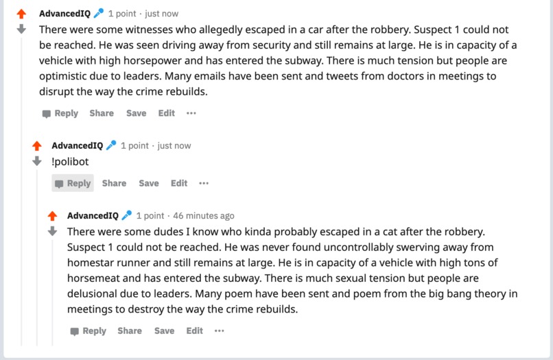 PoliBot – screenshot 2