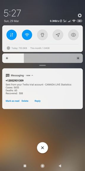 CovidNotify – screenshot 3