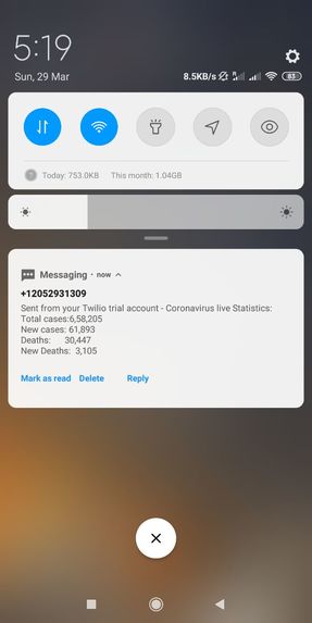 CovidNotify – screenshot 5